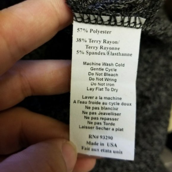 NWT Cotton Emporium sweater open neckline gray mini A-line dress size S (299) - Picture 12 of 12